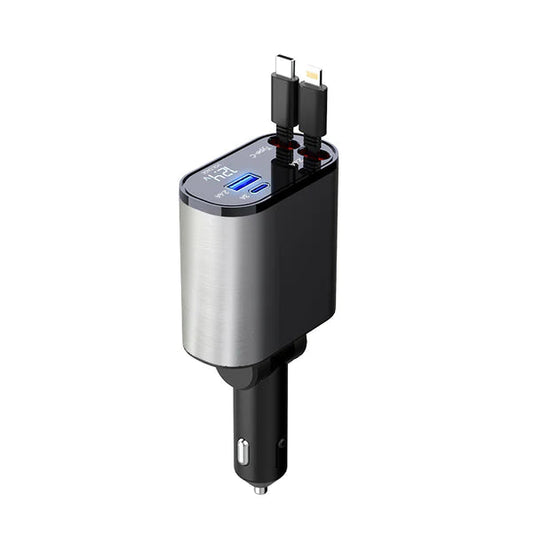 ReVolt Retractable 4 in 1 Car Charger™